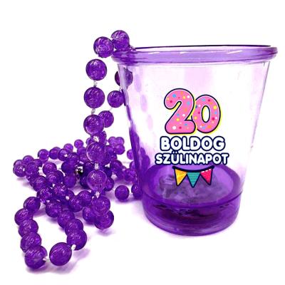 Nyp168 Nyakba Akaszthato Lila Ledes Pohar 20 Boldog Szulinapot Szulinapri Party Kellek