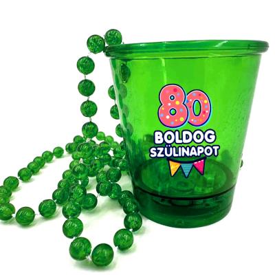 Nyp174 Nyakba Akaszthato Zold Ledes Pohar 80 Boldog Szulinapot Szulinapri Party Kellek