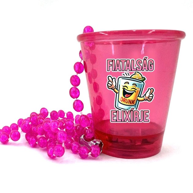 Nyp314 Nyakba Akaszthato Pink Ledes Pohar Fiatalsag Elixirje Party Kellek