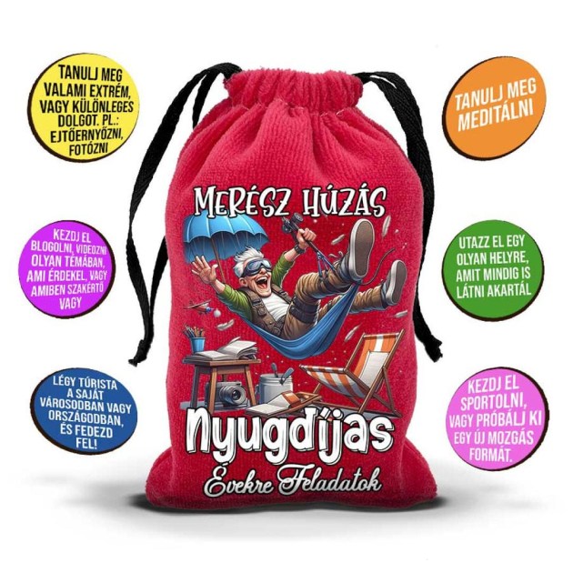 Nyugdijas Ajandek Nyugdijas Bucsuztatora Meresz Huzas Mhz013 Piros