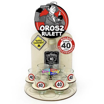 Orosz Rulett Rassian Rulette 40 Szuletesnapi Italos Jatek 40 Szulinapi Ajandek Or006