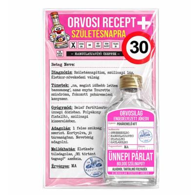Orvosi Recept Vicces 30 Szuletesnapi Ajandek Receptes Palinka