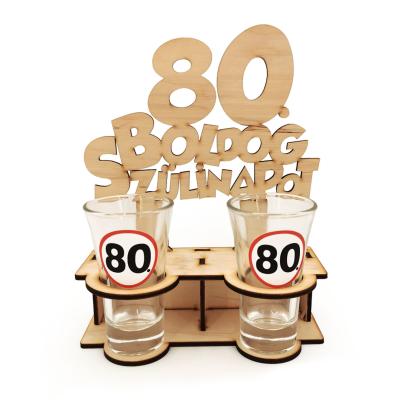 Palinkas Pohar Tarto 80 Szulinapi Ajandek Lp011