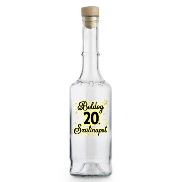 Palinkas Uveg Magyar Pu003 Boldog 20. Szulinapot Ajandek Szulinapra
