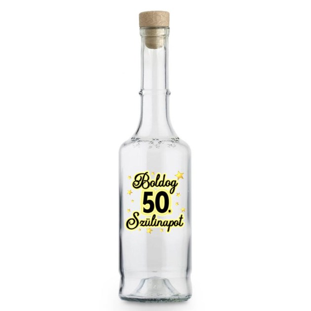 Palinkas Uveg Magyar Pu006 Boldog 50. Szulinapot Ajandek Szulinapra