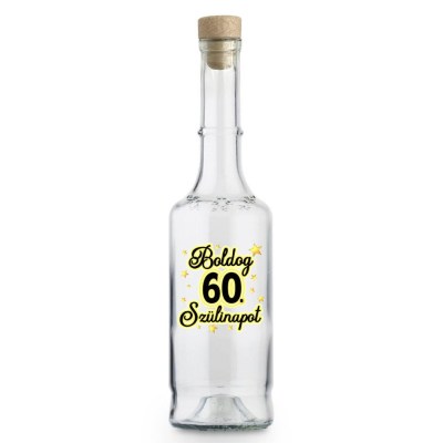 Palinkas Uveg Magyar Pu007 Boldog 60. Szulinapot Ajandek Szulinapra