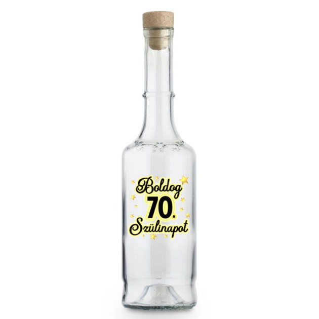 Palinkas Uveg Magyar Pu008 Boldog 70. Szulinapot Ajandek Szulinapra