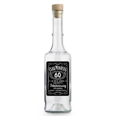 Palinkas Uveg Magyar Pu065 Csak Minoseg 60 Ajandek 60. Szulinapra