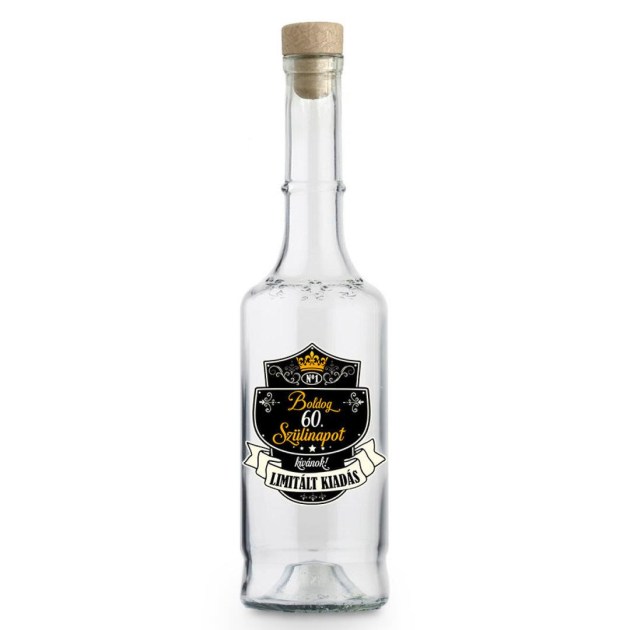 Palinkas Uveg Magyar Pu080 Boldog 60. Szulinapot Limitalt Ajandek 60. Szulinapra