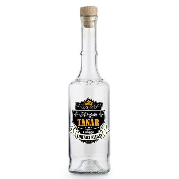 Palinkas Uveg Magyar Pu094 A Legjobb Tanar Ajandek Tanarnak