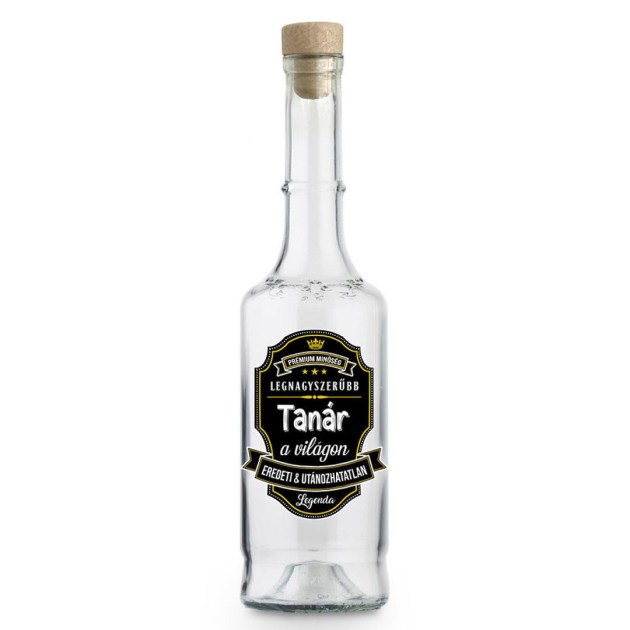 Palinkas Uveg Magyar Pu100 Legnagyszerubb Tanar Ajandek Tanarnak