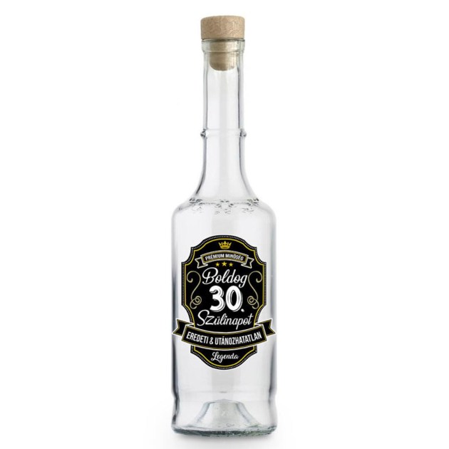 Palinkas Uveg Magyar Pu118 Boldog 30. Szulinapot Premium Ajandek 30. Szulinapra
