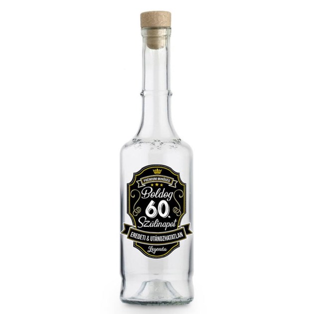 Palinkas Uveg Magyar Pu121 Boldog 60. Szulinapot Premium Ajandek 60. Szulinapra