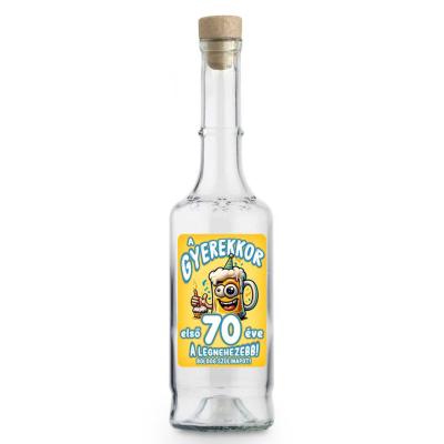 Palinkas Uveg Magyar Pu137 A Gyerekkor Elso 70 Ajandek 70. Szulinapra