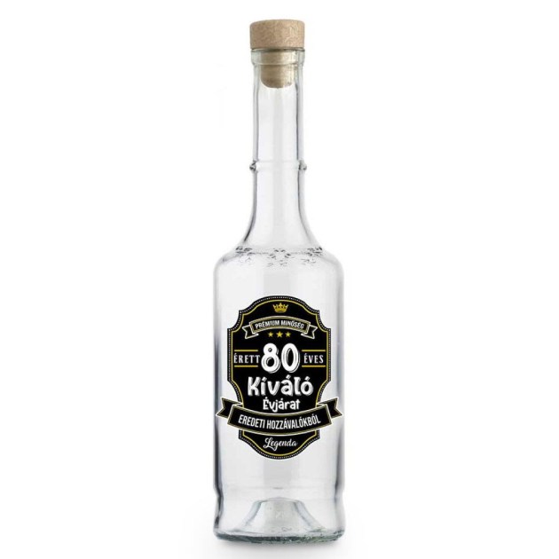 Palinkas Uveg Magyar Pu148 Erett 80 Eves Ajandek 80. Szulinapra