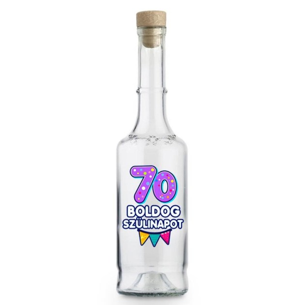 Palinkas Uveg Magyar Pu173 70. Boldog Szulinapot Ajandek 70. Szulinapra