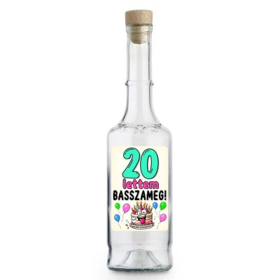 Palinkas Uveg Magyar Pu179 20 Lettem Ajandek 20. Szulinapra