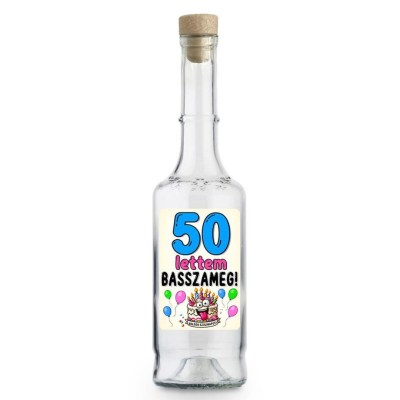 Palinkas Uveg Magyar Pu182 50 Lettem Ajandek 50. Szulinapra