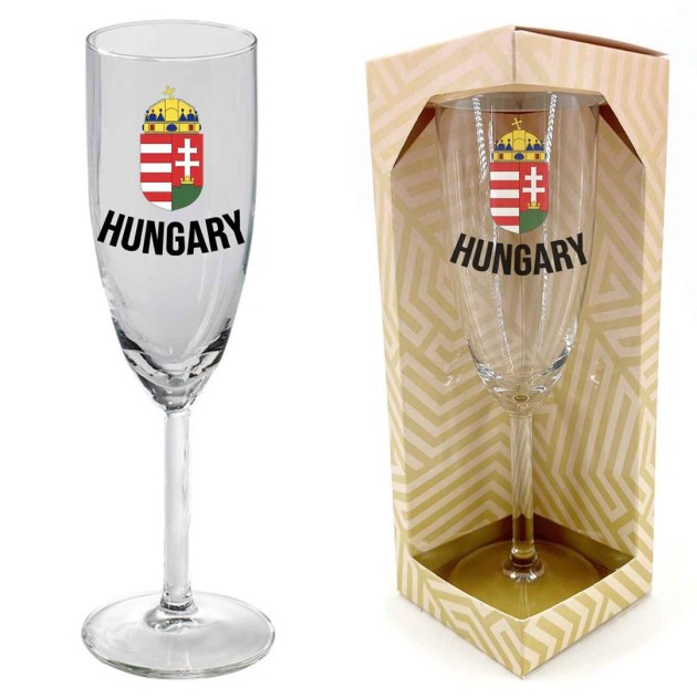 Pez154 Pezsgos Pohar Cimer Hungary Magyar Szurkoloi Ajandek Magyar Souvenir