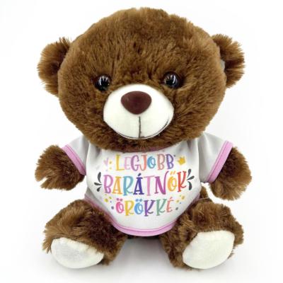 Pm055 Barna Pluss Maci Legjobb Baratanok Orokke Ajandek Baratnonek