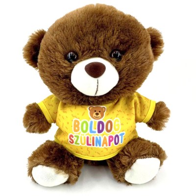 Pm094 Barna Pluss Maci Boldog Szulinapot Ajandek Szuletesnapra