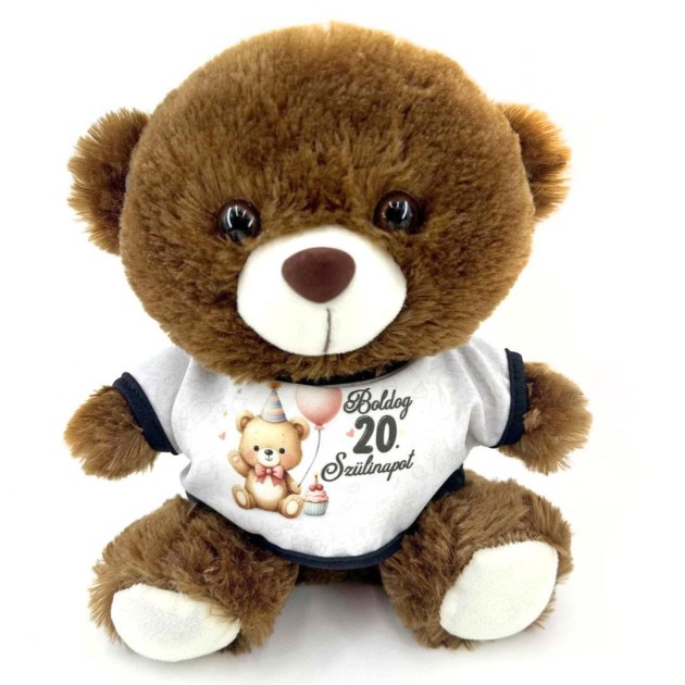 Pm106 Pluss Barna Maci Boldog 20 Szulinapot Ajandek 20 Szuletesnapra