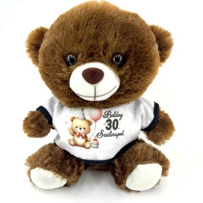 Pm107 Pluss Barna Maci Boldog 30 Szulinapot Ajandek 30 Szuletesnapra