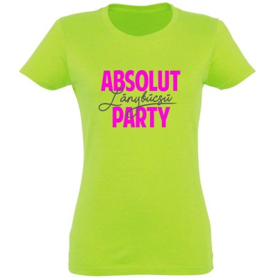 Pnx290 Zoldalma Pink Felirat Absolut Lanybucsu Party Ajandek Lanybucsura Noi Polo