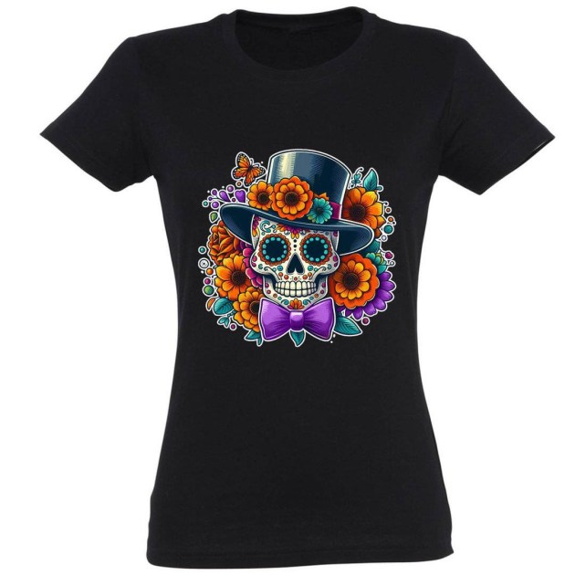 Pnx299 Turkiz Cukorkoponya Kalappal Fekete Noi Polo Halloween Polo