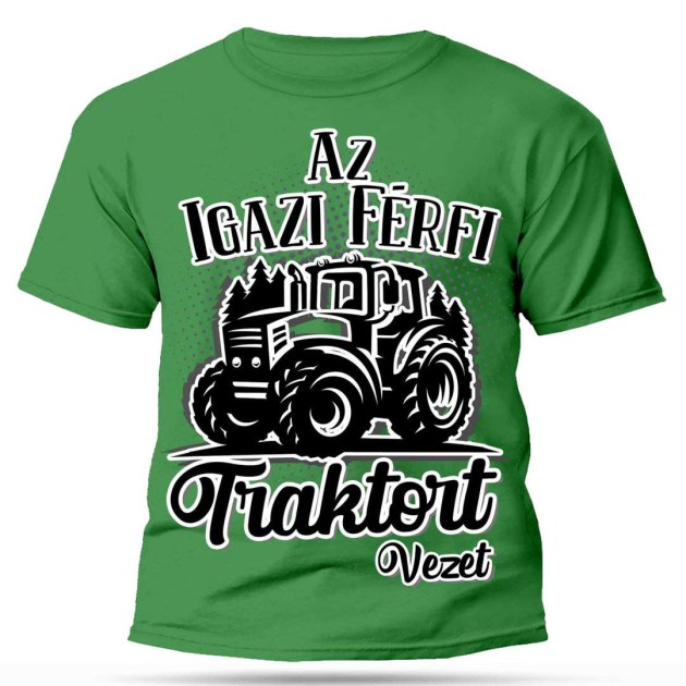 Polo Ferfi Polo Traktoros Ajandek Az Igazi Ferfi Traktort Vezet Zold