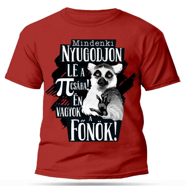 Polo Ferfi Polo Vicces Polo Mindenki Nyugodjon Le En Vagyok A Fonok Piros