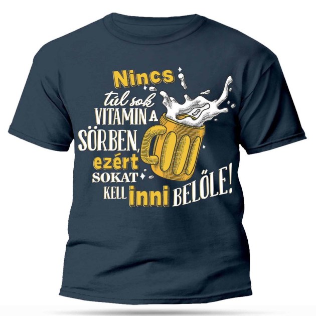 Polo Ferfi Polo Vicces Polo Nincs Tul Sok Vitamin A Sorben Denim