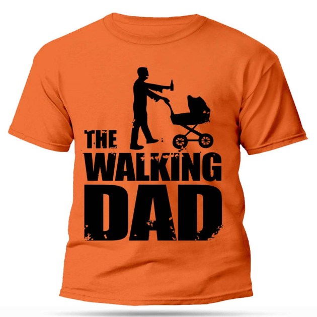 Polo Ferfi Polo Vicces Polo The Walking Dad Turkiz Narancssarga