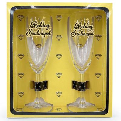 Ppp001 Paros Pezsgos Pohar Szett Boldog Szulinapot Ajandek Szulinapra