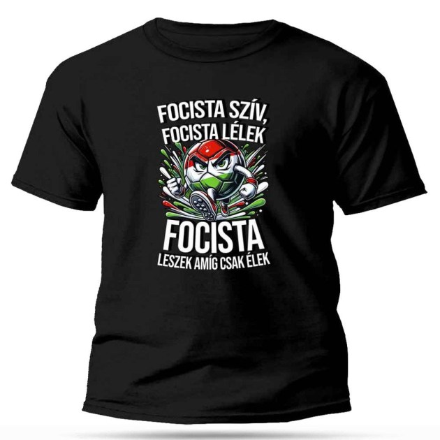 Px277 Unisex Polo Fekete Focista Sziv Magyar Szurkoloi Ajandek