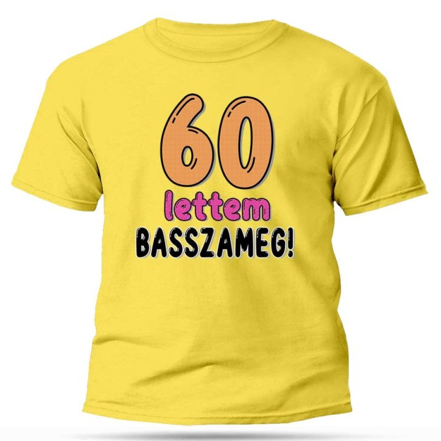Px285 Citromsarga 60 Lettem Basszameg Ajandek 60. Szulinapra