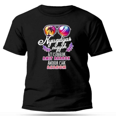 Px292 Fekete Nyugdijas Vagyok Ajandek Nyugdijasnak Unisex Polo