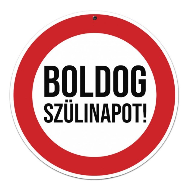 Sebessegkorlatozo Tabla Boldog Szulinapot Szulinapi Ajandek St001