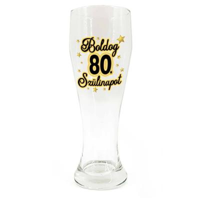 Sp009 Sorospohar 665ml Boldog 80. Szulinapot Ajandek 80. Szulinapra