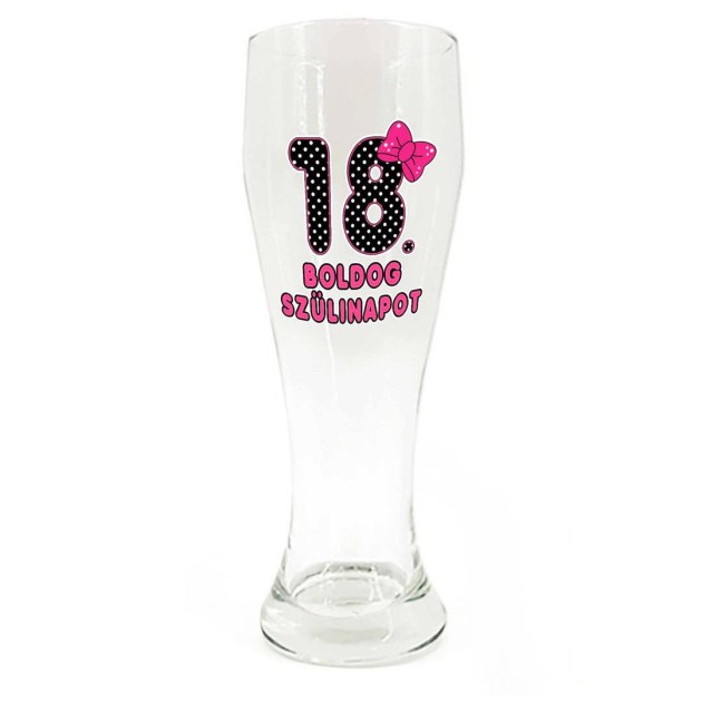 Sp011 Sorospohar 665ml Boldog 18. Szulinapot Masnis Ajandek 18. Szulinapra