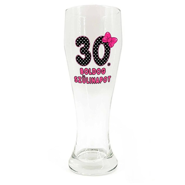 Sp013 Sorospohar 665ml Boldog 30. Szulinapot Masnis Ajandek 30. Szulinapra