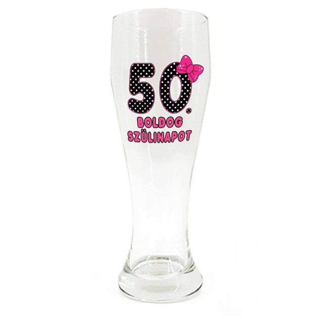 Sp015 Sorospohar 665ml Boldog 50. Szulinapot Masnis Ajandek 50. Szulinapra