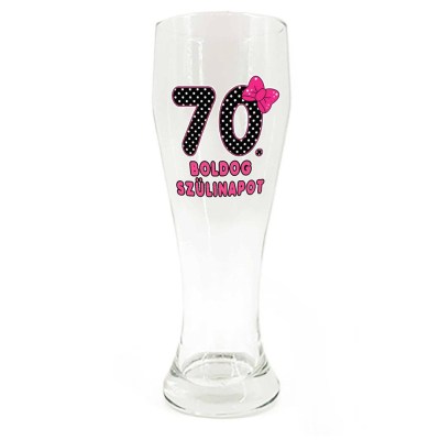 Sp017 Sorospohar 665ml Boldog 70. Szulinapot Masnis Ajandek 70. Szulinapra