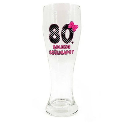 Sp018 Sorospohar 665ml Boldog 80. Szulinapot Masnis Ajandek 80. Szulinapra