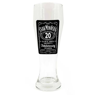 Sp061 Sorospohar 665ml Csak Minoseg 20 Ajandek 20. Szulinapra