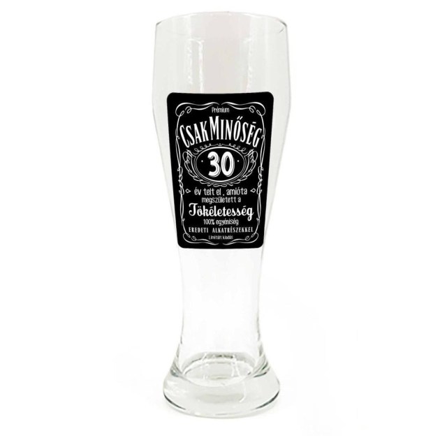 Sp062 Sorospohar 665ml Csak Minoseg 30 Ajandek 30. Szulinapra