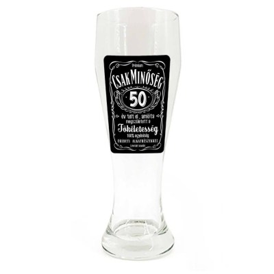 Sp064 Sorospohar 665ml Csak Minoseg 50 Ajandek 50. Szulinapra