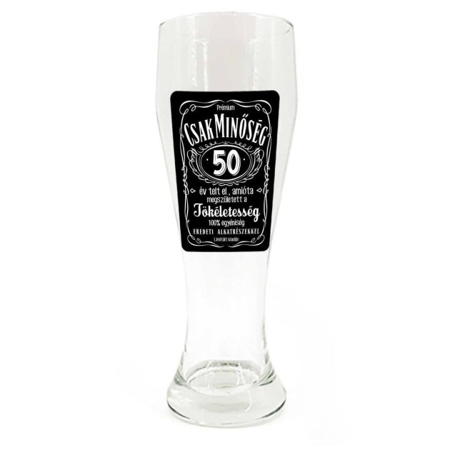 Sp064 Sorospohar 665ml Csak Minoseg 50 Ajandek 50. Szulinapra