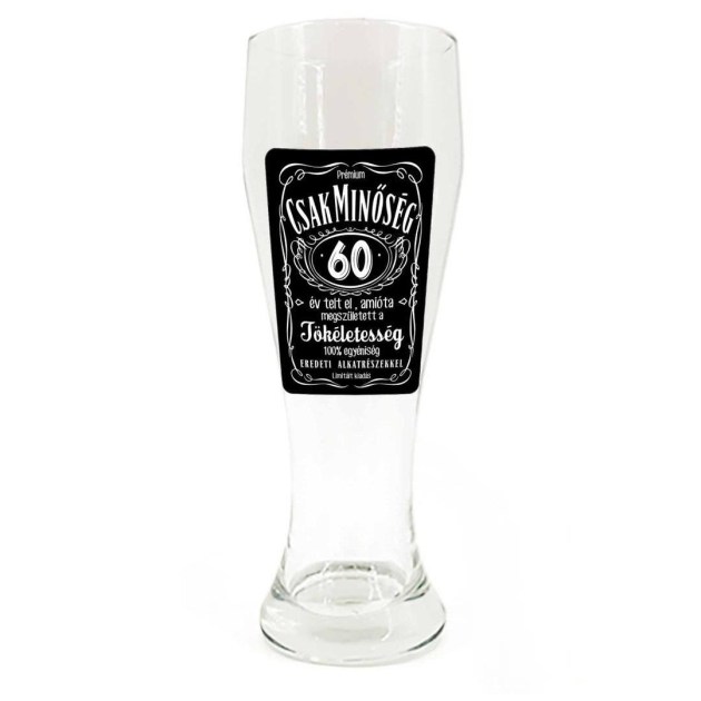 Sp065 Sorospohar 665ml Csak Minoseg 60 Ajandek 60. Szulinapra