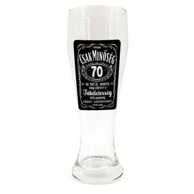 Sp066 Sorospohar 665ml Csak Minoseg 70 Ajandek 70. Szulinapra